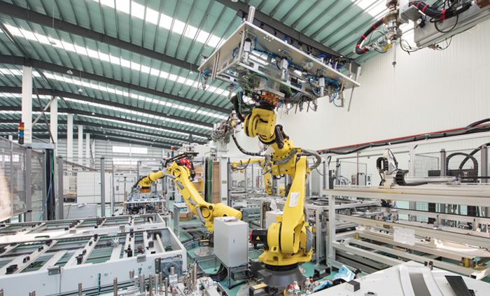 What aspects can robot walking tracks be used in