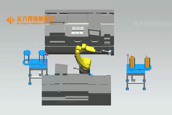 Automatic loading and unloading video of CNC lathe